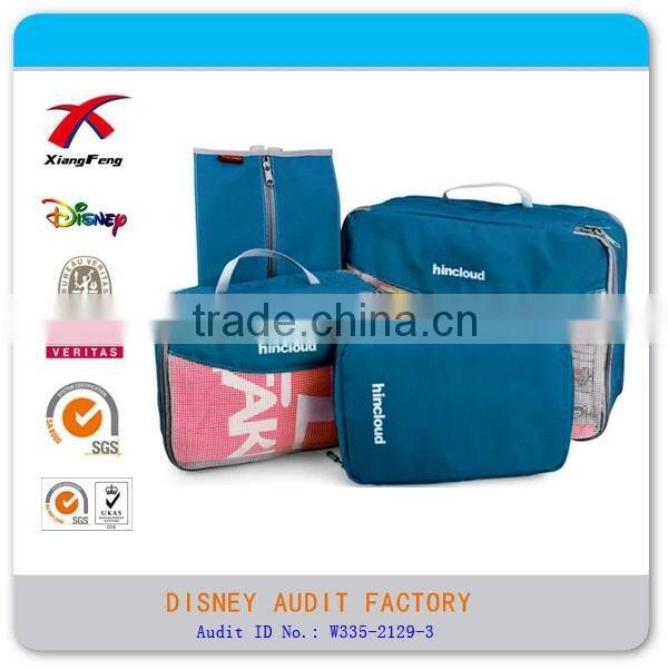 XF 2015 Durable 4 Pcs Set Travel Packing Cubes for Travel Bags