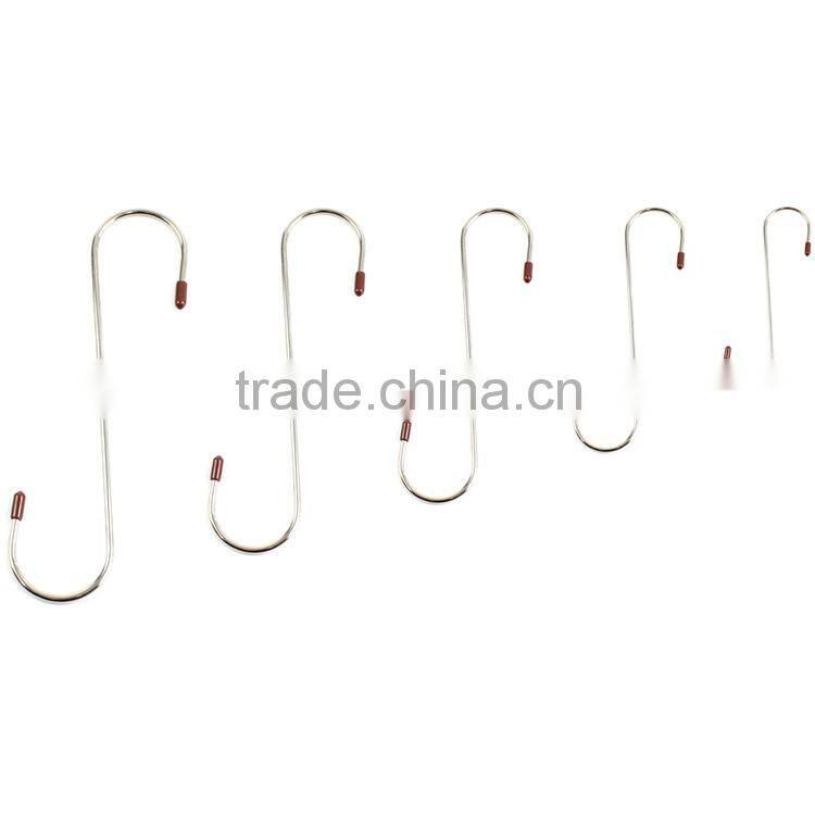 metal stainless steel S hook for hanging towels