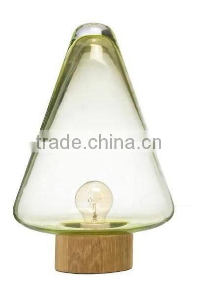 Half Transparent Glass Mushroom Table Lamps for Bedroom and Living Room Lighting