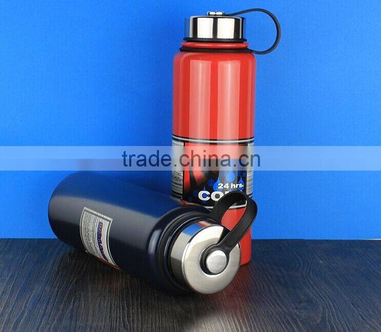 Insulated Stainless Steel Water Bottle, Wide Mouth, 32-Ounce