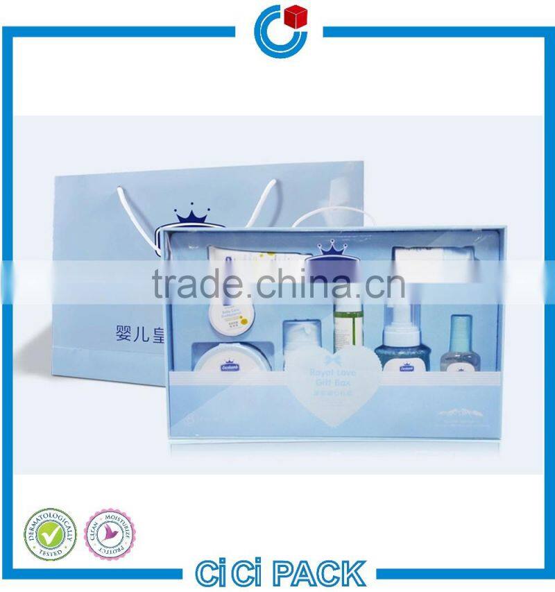 coated Paper box packaging with inner tray for super crystal skin care product package