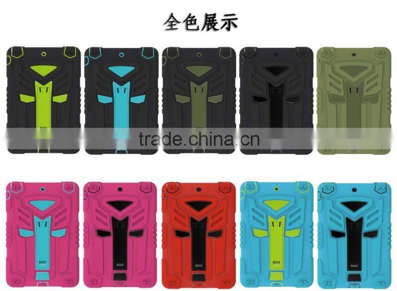 New arrived kidsproof autobot tab skin cover for iPad mini 7.9inch kickstand case