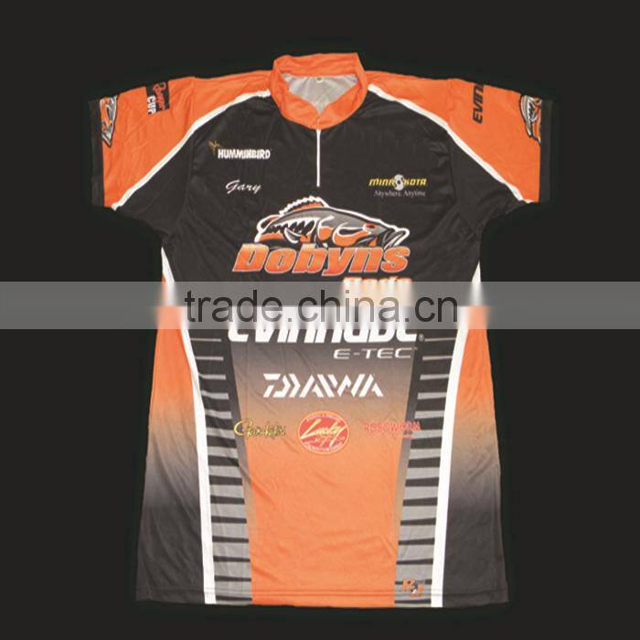 Custom mesh fabric bass fishing apparels