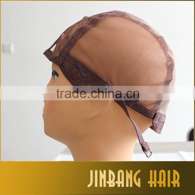 2016 hot selling U part lace wig caps for making wigs only stretch lace weaving cap adjustable straps back high quality