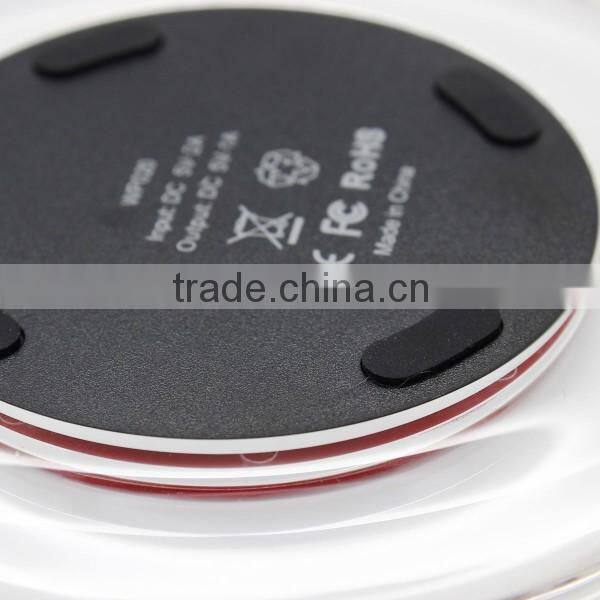 Qi Wireless charger Fantasy Crystal UFO Shape for samsung S6 Charging pad with LED lighting for samsung S6 edge for iphone