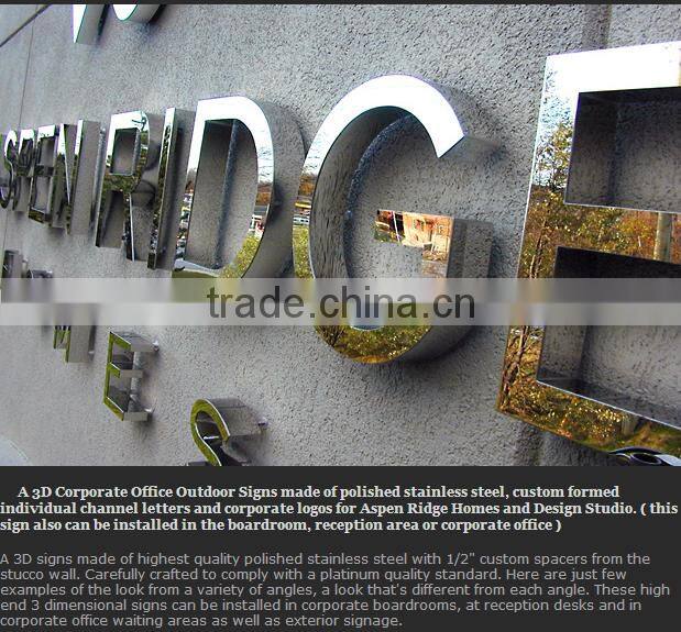 outdoor advertising sign wall-mounted sign