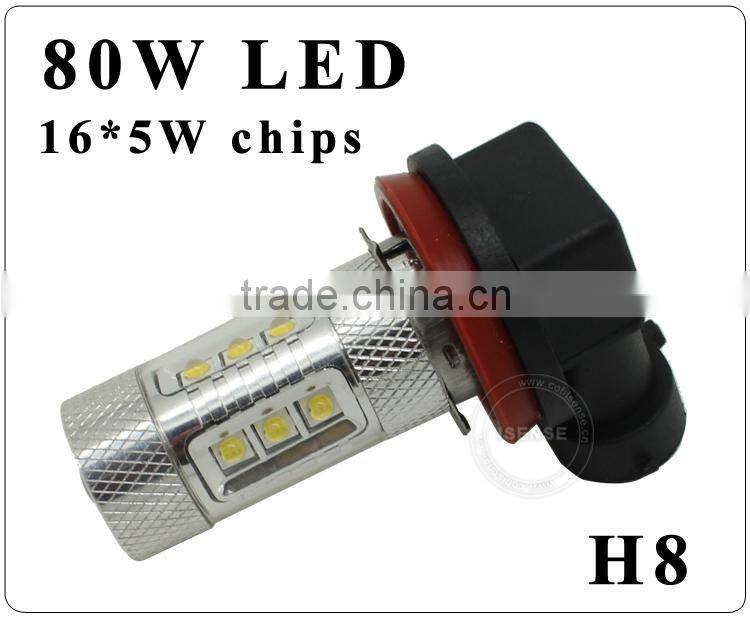 80w led lights H8/h9/h11/h16 12v 24v for mazda 3 fog light