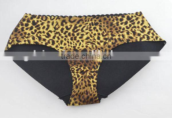 Sexy leopard buttock enhancement underwear, cheap padded panties