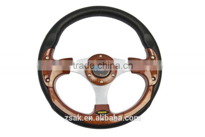 Hot sale 13 inch plastic driving car steering wheel flat