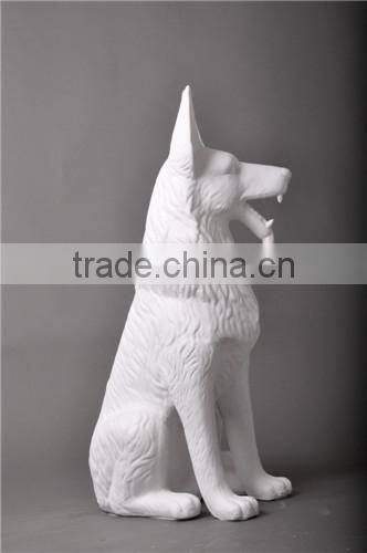 Latest fiberglass animal wolf mannequin