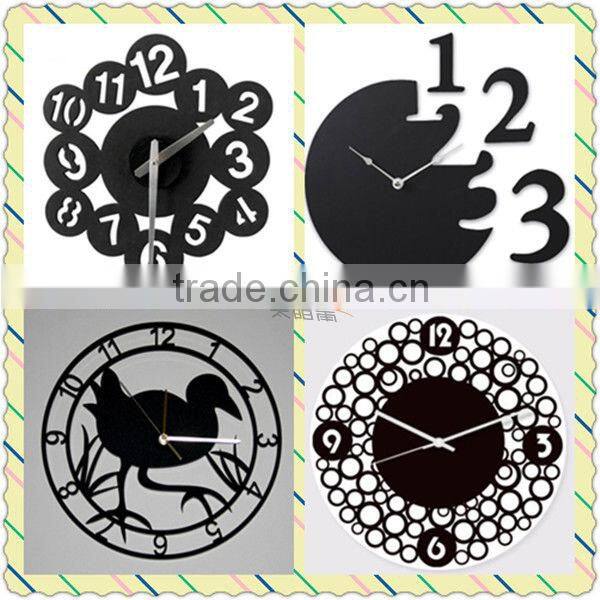 Acrylic wall clock with flower shape
