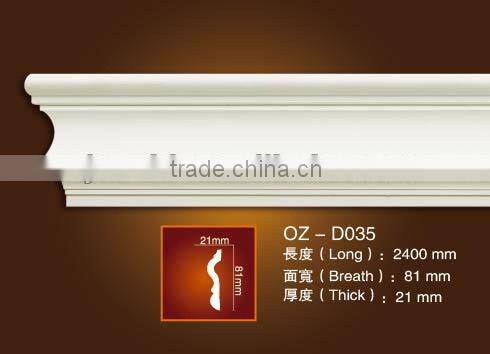 PU Plain classic cornice moulding /Home&Interior decoration