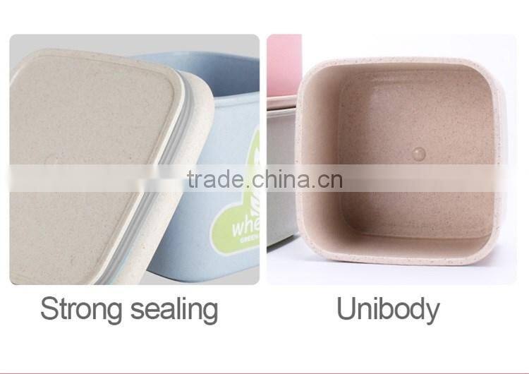 Wheat straw plastic jar/container 550ml/850ml/1650ml