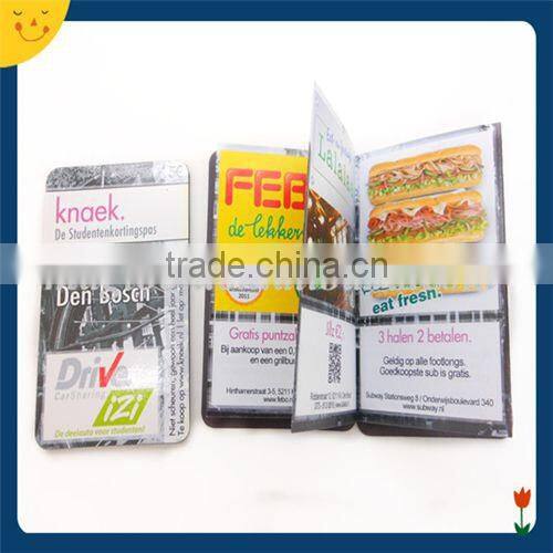 Custom advertising folding magnetic mini phone book