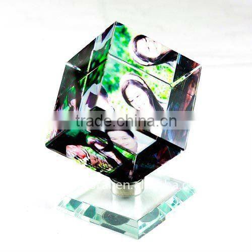 Factory Rotary Crystal Image Cube Wholesale