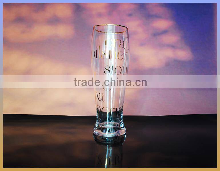 Trust wholesale custom Glassware Fantastic transparent beer glass Hand made