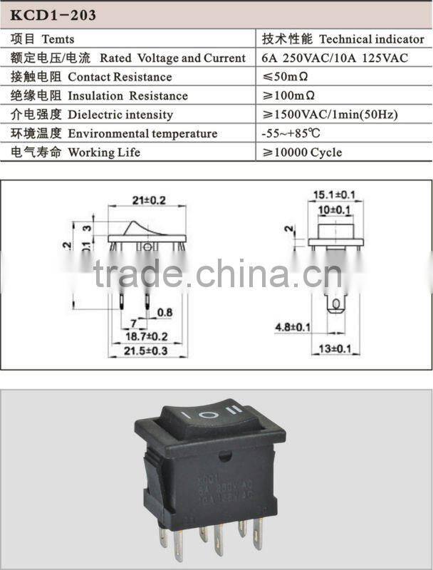 KCD Series Rocker Switches