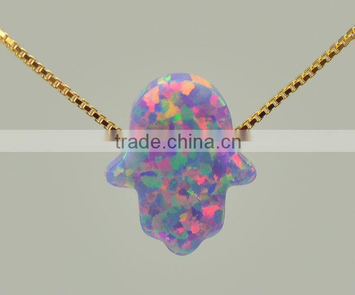 925 silver chains OP36 blue green synthetic opal gems opal boy shape pendants