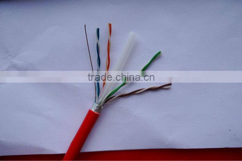 shield cat5e stp rj45 male connector with cable