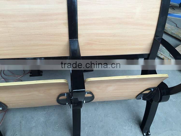 Cheap Attached Folding College School Student Desk and Chair HXFD002