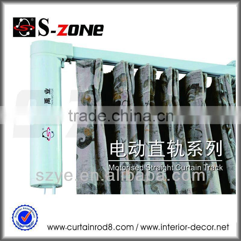 Home automatic system electric motor track stainless steel spare parts electric curtain track