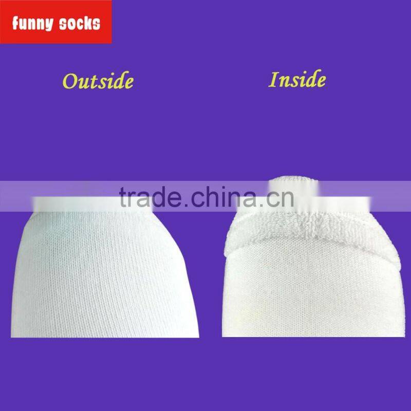 Funny cotton winter socks with your own logo custom personalized embroidery designs socks mens compression crew socks