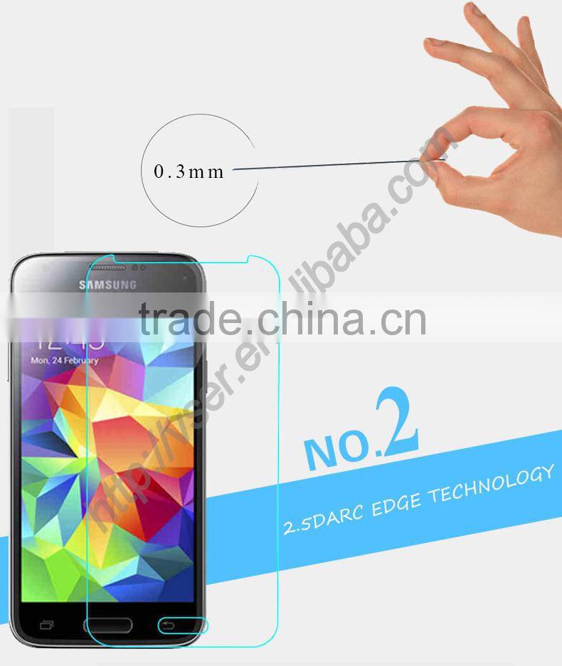 2.5D round edge tempered glass film screen protector for Samsung galaxy S5 glass screen protector