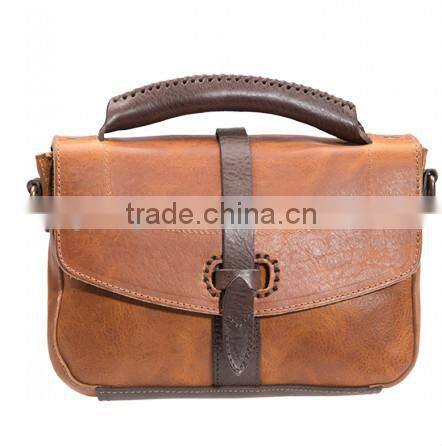 2015 newest Ladies'leather bag woman Long strap Punching design Shoulder cross body bag