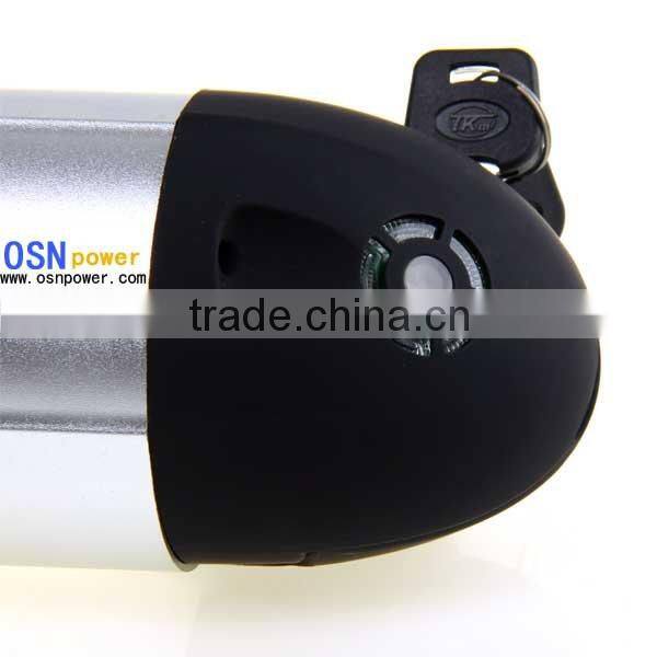 24V 8Ah Inframe-Mounted (Bottle-shape) LiMnO2 Battery Pack for E-bikes
