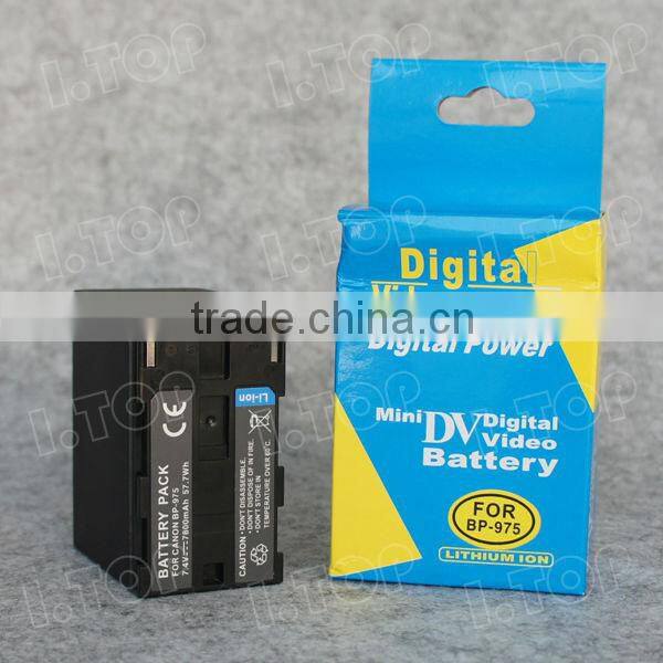 For Canon BP-975 Camcorder Battery 7800mAh with Power Level Meter