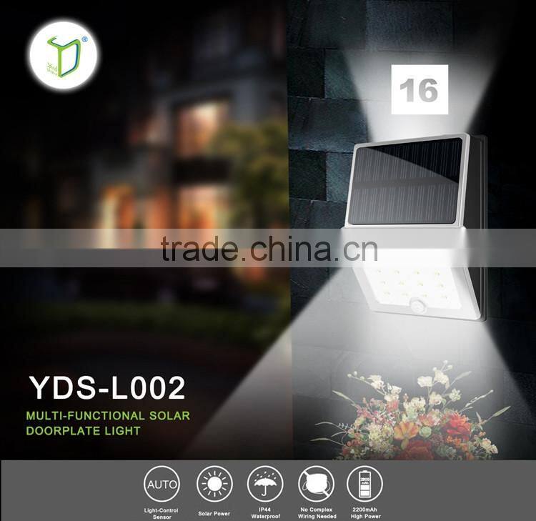 Advanced Waterproof IP44 Outdoor Multi-functional Garden Solar Led Light