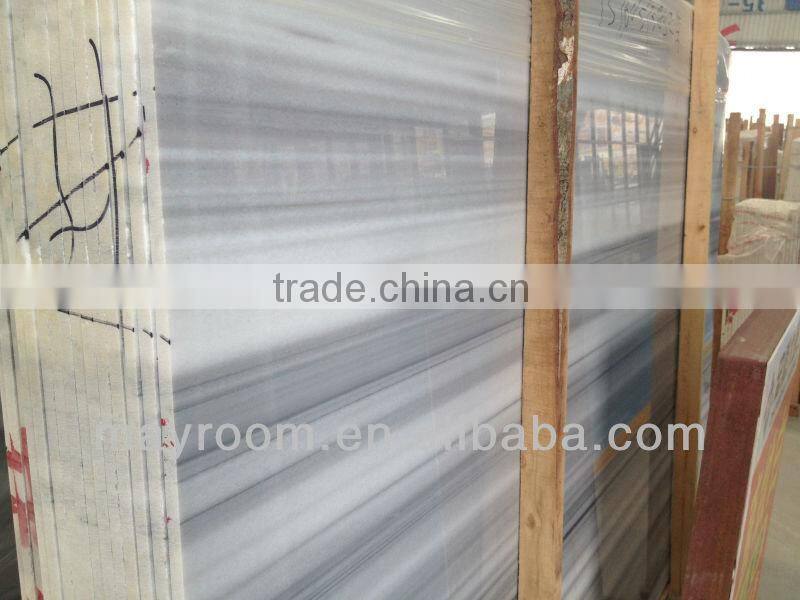 Marmara White / Straight line white marble