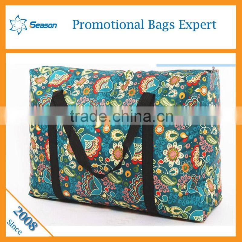 Wholesale china custom printed polyester quilt packaging bag