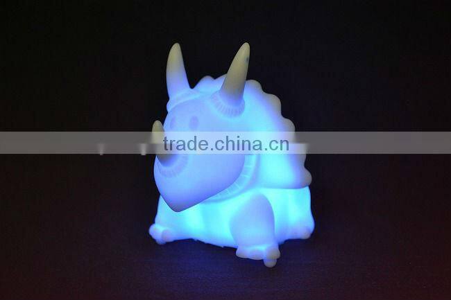 Electronic lamp automatic color changed night light LED dinosaur