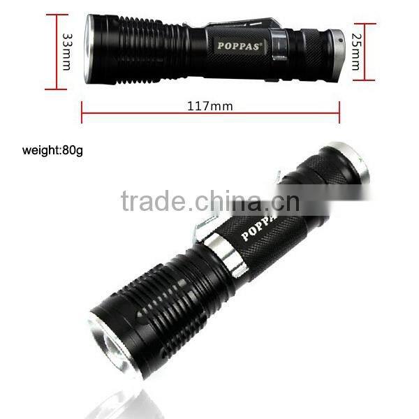 Rechargeable outdoor camping waterproof cheap led flashlight