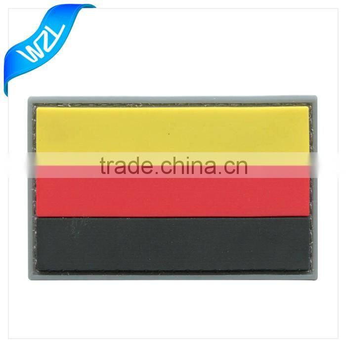 Custom PVC morale rubber repair patch rubber label