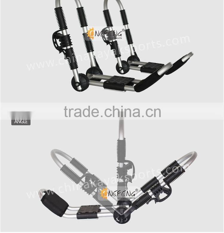 Foldable aluminum kayak rack carrier