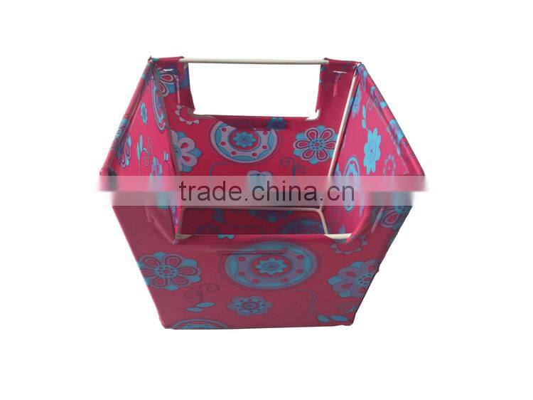 factory folding plastic cane laundry basket