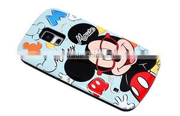 Lovely silicone rubber phone cover for samsung galaxy note 3 cartoon case