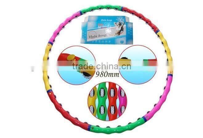 Hot Selling Sport Entertainment PVC Magnetic Massage Hula Hoops H0263