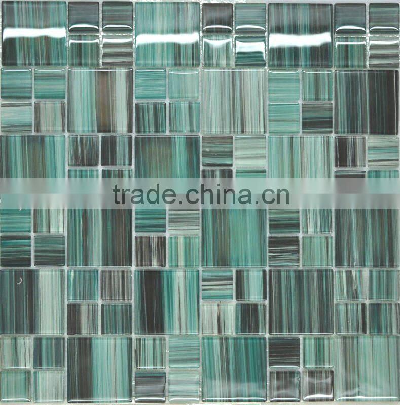 Outdoor Translucent Floor Strip Glass Crystal Mosaic Tile