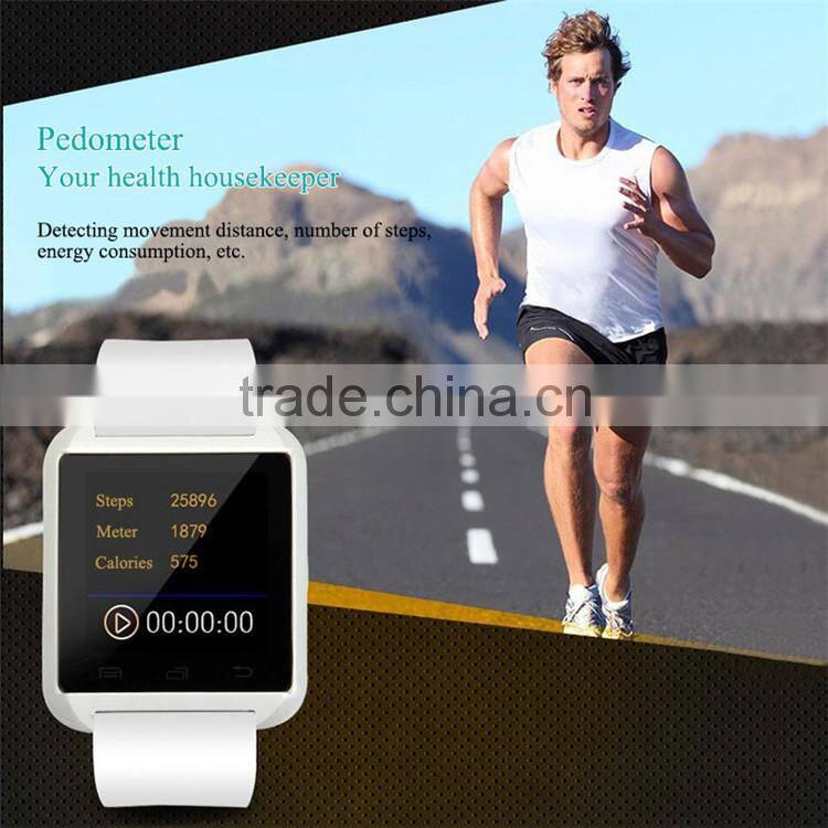 2016 New Bluetooth Smartwatches U8 Smart watch for IOS and Andriod Mobile Phone with bluetooth Wristwatch