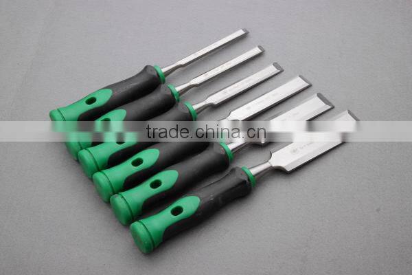 chisel carving chisel with two color plastic handle