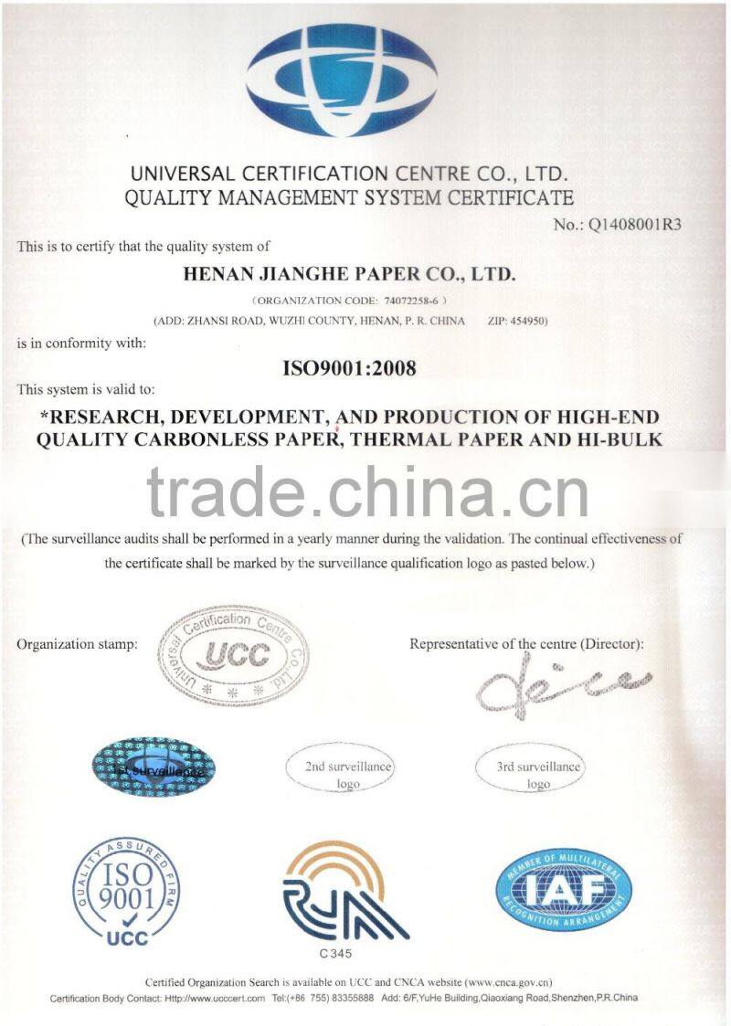 58gsm Thermal Paper Roll Wholesale for Cash Register and POS