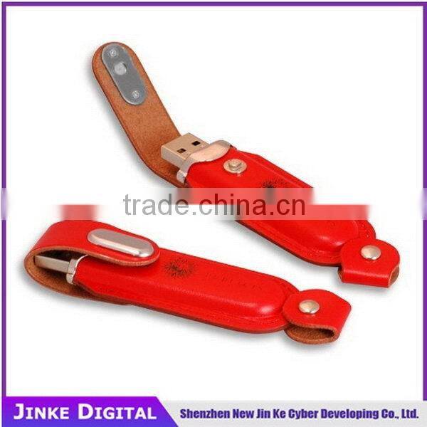 Top level best selling leather case usb portable flash driver