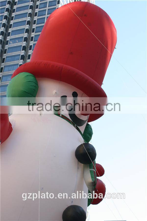 Big christmas inflatable snowman, snowman inflatable helium balloon for promotion