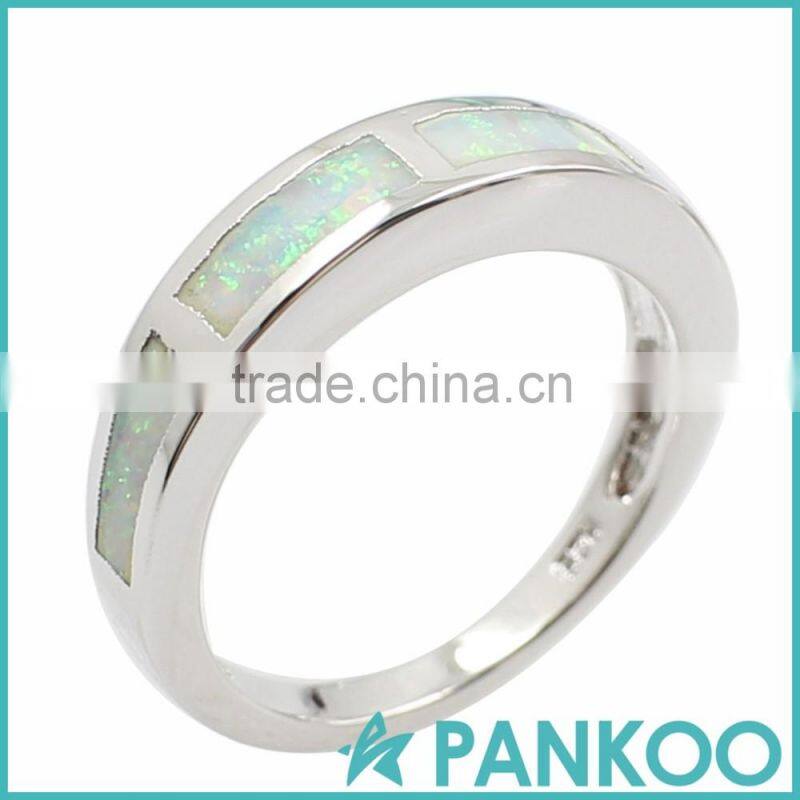 Pankoo Precious stone series Opal sterling silver for engagement unisex ring