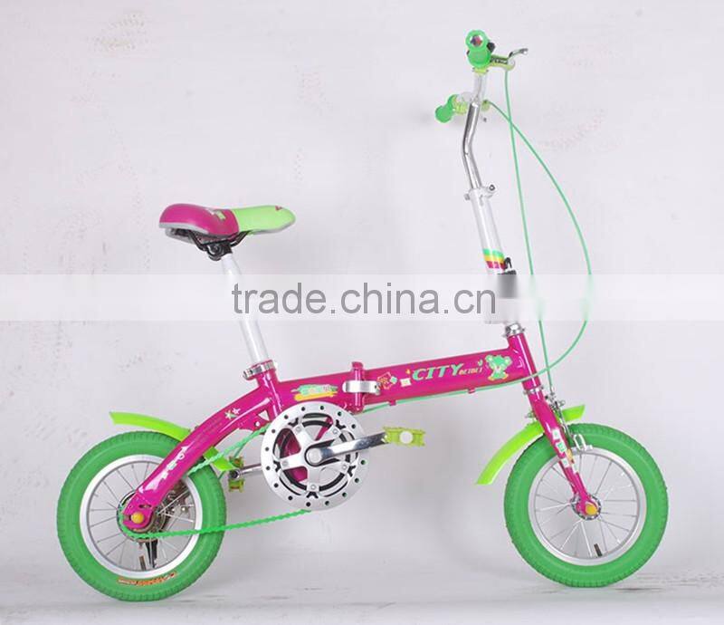 12-inch children folding bike high-carbon steel children bicycle