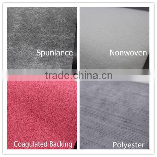 PU leather for men shoes usage with as real leather surface and cotton backing