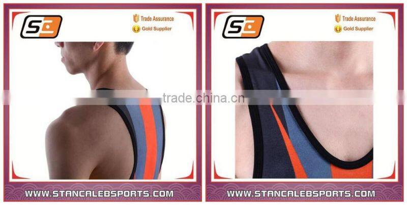 Stan Caleb new arrival custom your own design sublimation camo wrestling suit, wrestling singlets